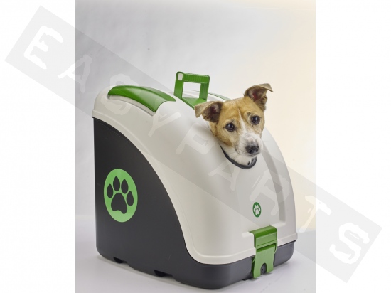 Transportbox / Topkoffer (voor huisdieren) PET ON WHEELS Zwart/ Oranje